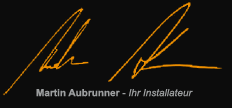 Martin Aubrunner - Ihr Installateur